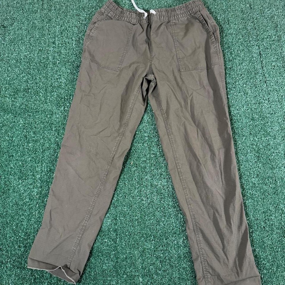Vuori Ripstop Climber Pants Mens Medium Olive Grey VW450 Slim Straight Pockets